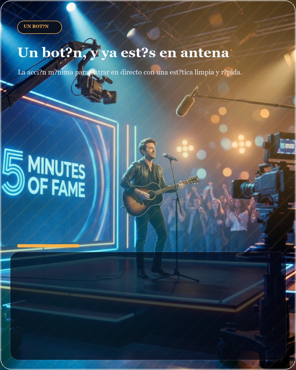 Un bot&oacute;n en antena